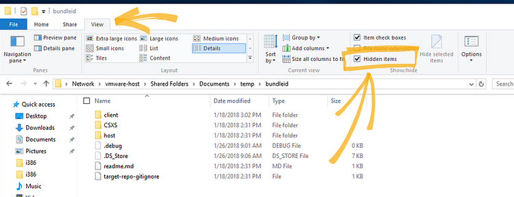 ︎How to see your hidden files in Windows 10.