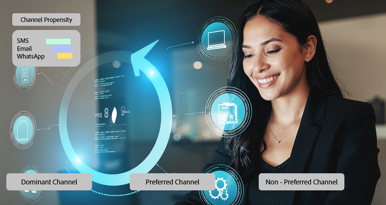 A person smiling and looking at a screen AI-generated content may be incorrect.
